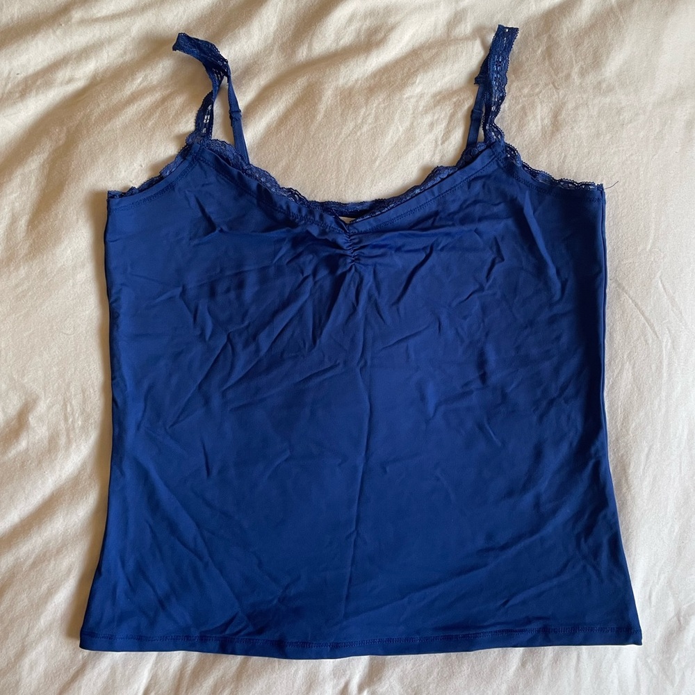 Cleo Navy Lace Accent Camisole